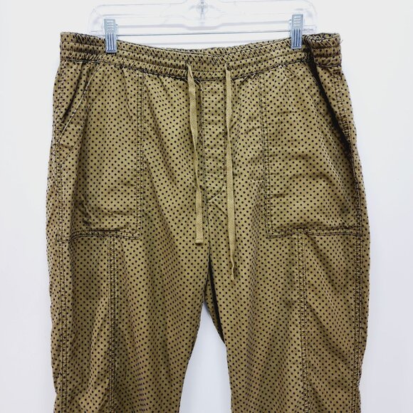 Anthropologie Womens L Pants Drawstring Waist Elastic Ankles Lyocell Blend Green - Picture 8 of 12